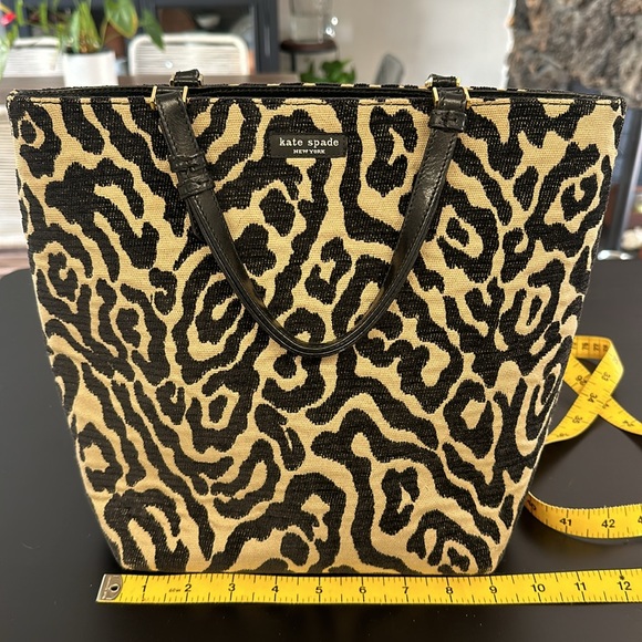 Vintage Kate Spade Animal Print Tote - Picture 7 of 8